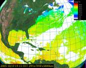 Hurricane in the Sea Surface Temperature Channel